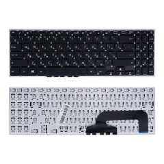 Клавиатура для ноутбука Asus F507, R523 черная без рамки