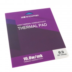 Термопрокладка 120x120х0.5 мм Snowman Thermal Pad 16.8 Вт/(м*К)