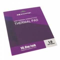 Термопрокладка 120x120х1 мм Snowman Thermal Pad 16.8 Вт/(м*К)