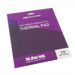 Термопрокладка 120x120х1.5 мм Snowman Thermal Pad 16.8 Вт/(м*К)