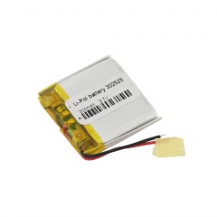 Аккумулятор 3.7v 300mAh 25x25x4 мм (2 pin)