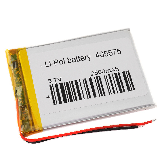 Аккумулятор 3.7v 2500mAh 75x55x4мм (2 pin)