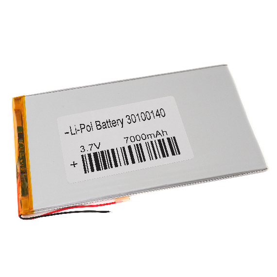 Аккумулятор 3.7v 7000mAh 150x90x3мм (2 pin)