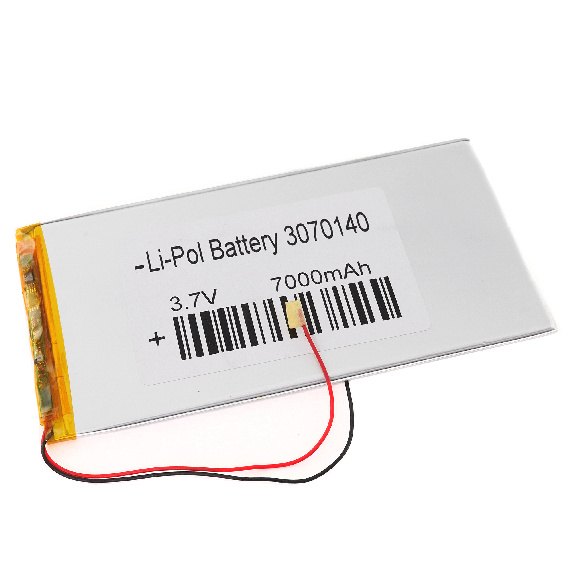 Аккумулятор 3.7v 7000mAh 140x70x3мм (2 pin)