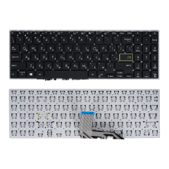 Клавиатура для ноутбука Asus VivoBook 15 X513EA черная без рамки